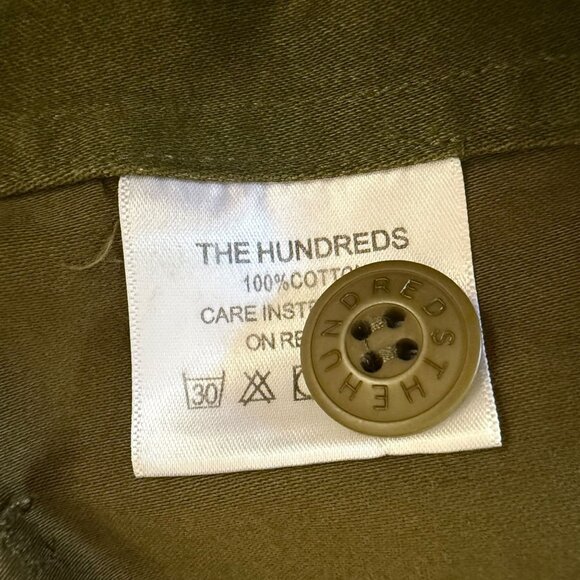 The Hundreds x Jason Seife Casio Work Jacket Green Men's Large Button-Up Shacket - Picture 9 of 11